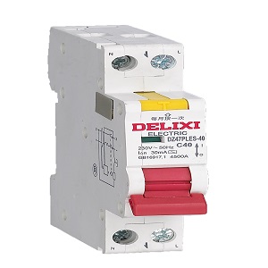 DZ47PLES-40 "Phase Line + Neutral Line" Earth Residual Current Circuit Breaker