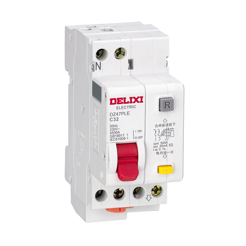 DZ47PLE "Phase Line + Neutral Line" Earth Residual Current Circuit Breaker