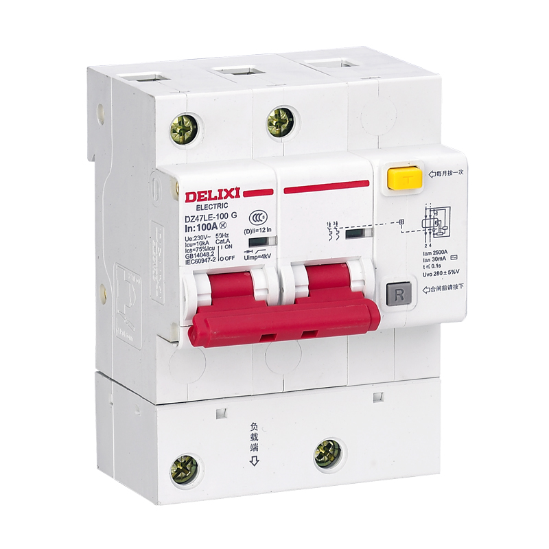 DZ47LE-125 High Current Earth Residual Current Circuit Breaker
