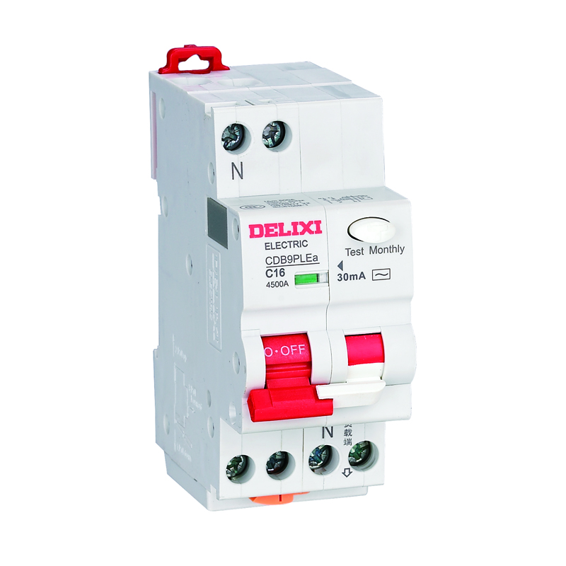 CDB9PLE Phase Line + Neutral Line Earth Residual Current Circuit Breaker