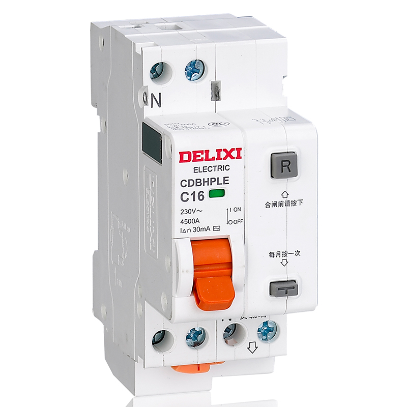CDBHPLE Phase + Neutral Line Earth Residual Current Circuit Breaker