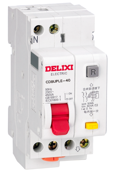 CDBUPLE-40 Phase Line + Neutral Line Earth Residual Current Circuit Breaker