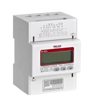 New Generation DT/SSU6606V Series Three-Phase Electronic Power Meter (4P Rail)
