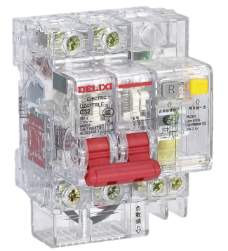 DZ47TRLE Transparent Miniature Earth Residual Current Circuit Breaker